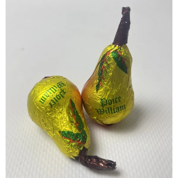 Цукерка шоколадна Фрукти з лікером Abtey Liqueur de Fruits Chocolate Poire Williams Абтей з рідкою начинкою в фользі Груша 1шт 10г - 1