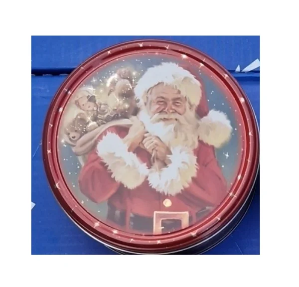 Печиво вершкове Новорічне Cвяткове Jacobsens Bakery Delicious Danish Cookies Santa Present Mini Якобсенс Санта Бокс 150г - 1