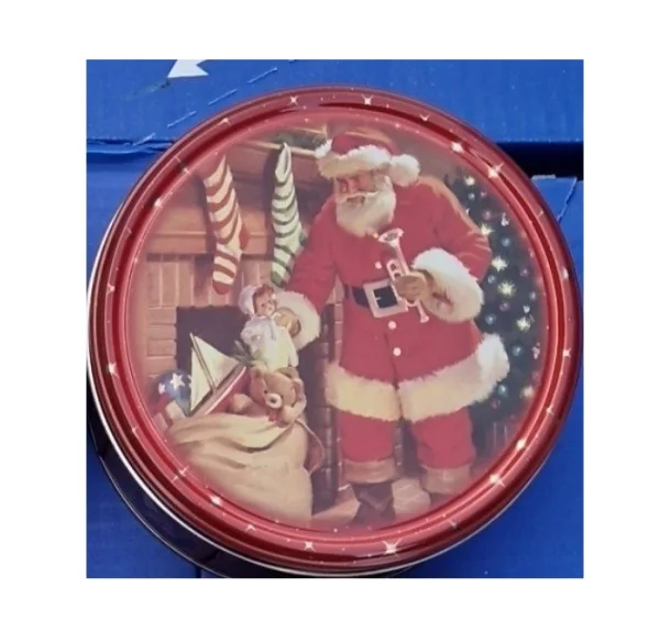 Печиво вершкове Новорічне Cвяткове Jacobsens Bakery Delicious Danish Cookies Santa Home Mini Якобсенс Санта Бокс 150г - 1