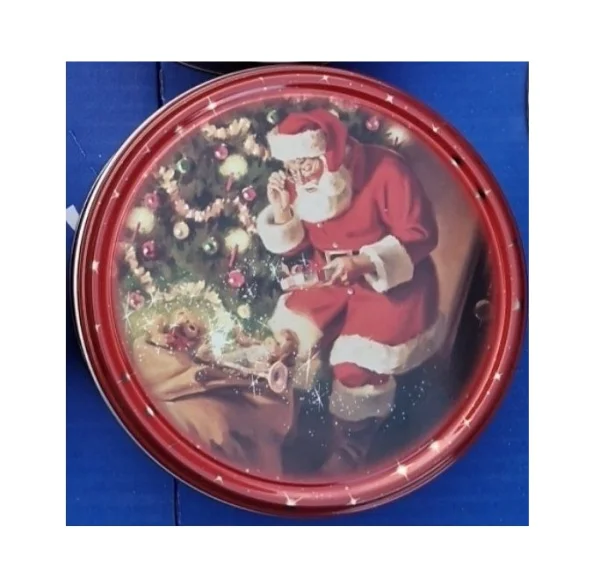 Печиво вершкове Новорічне Cвяткове Jacobsens Bakery Delicious Danish Cookies Santa Magic Mini Якобсенс Санта Бокс 150г - 1