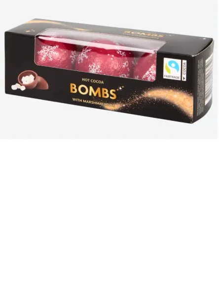 Шоколадні бомбочки-кульки з Маршмеллоу ABS Sweets Hot Cocoa Bombs with Marshmallows для Какао та гарячого Шоколаду 3шт 72г - 2