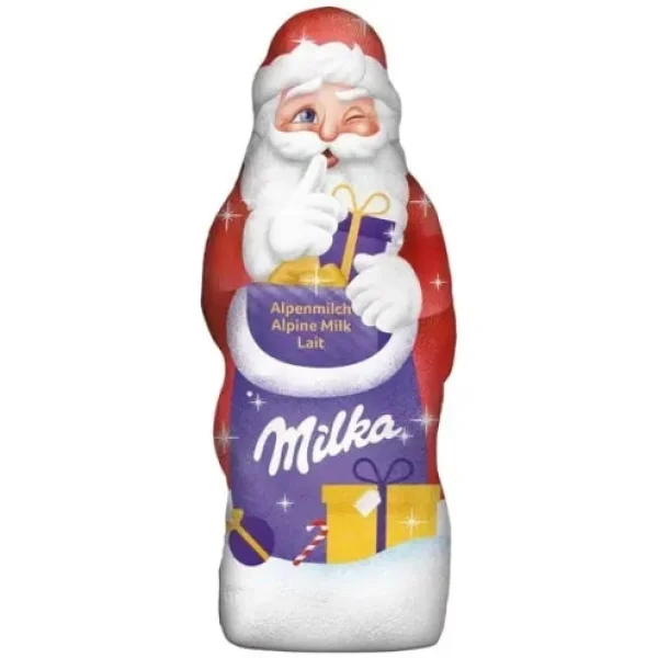 Шоколадна Фігурка Мілка Санта з молочного шоколаду Milka Santa Claus без іграшки 45г - 1