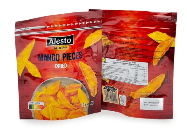 Манго сушене шматочки Alesto Selection Mango Pieces Dried Алесто Мякі cушені без кісточок Селекційне Пакет 125г - 1