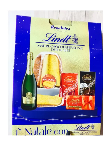 Набір Подарунок Різдвяний Regalidea Lindt e Natale con Maitre Chocolatier Suisse Ліндт Романтична Вечеря 5шт Бокс 1800г - 2