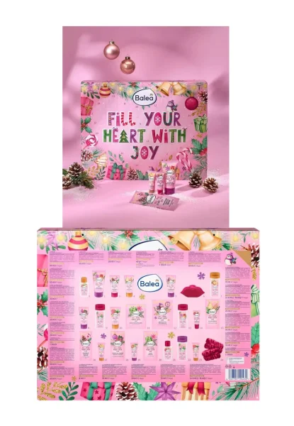 Набір Жіночий адвент-календар доглядової Косметики Подарунок Balea Fill your Heart with Joy Advent Calendar Балеа 24предмети 1200г - 1