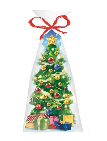 Пряники у формі Ялинки Baron Winter Christmas Tree Барон новорічна Ялинка в какао-покритті 100г - 1