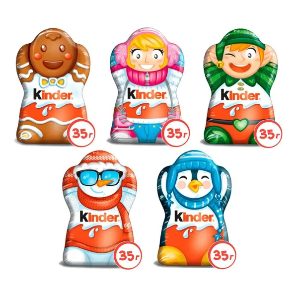 Шоколадна Фігурка Кіндер Дівчинка з молочного шоколаду Kinder Fun Girl без іграшки 35г - 2