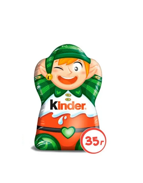 Шоколадна Фігурка Кіндер Хлопчик з молочного шоколаду Kinder Fun Boy без іграшки 35г - 1