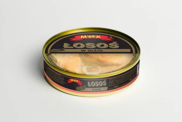 Лосось Шматочки M&K Losos Kawalki w Oleju М&К риба в олії з 160г - 1