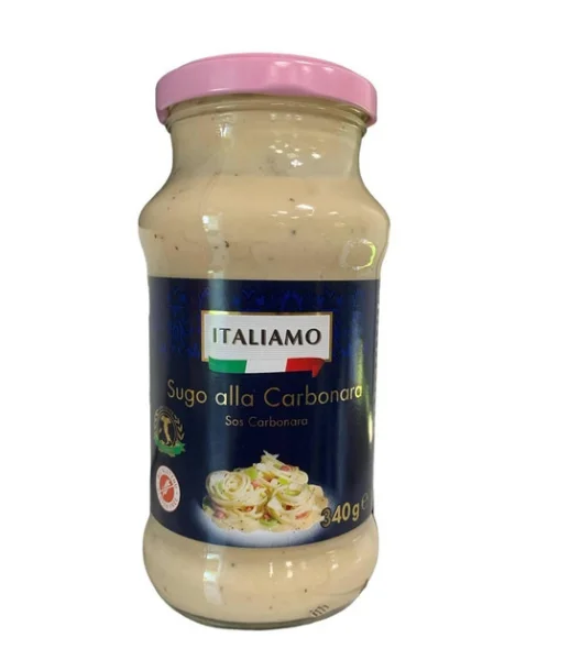 Крем соус Сирний Карбонара Italiamo Sugo alla Carbonara Crema Італьямо класичний 340г - 1