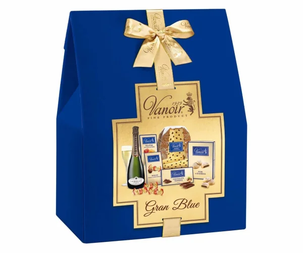 Набір Подарунок Новорічний Італійські продукти Vanoir Gran Blue Christmas Box Вануа Гран Блу для Вечері 7шт Бокс 2600г - 2