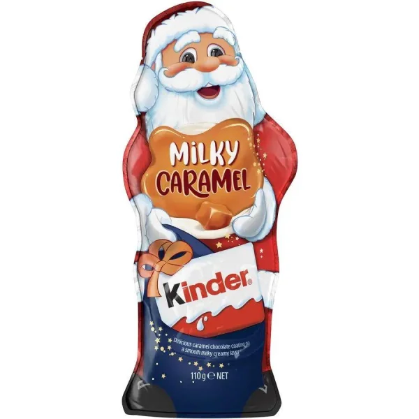 Шоколадна Фігурка Велика Кіндер Санта Молочна карамель Kinder Santa Milky Caramel без іграшки 110г - 1