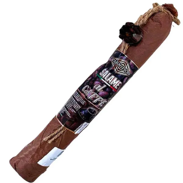 Ковбаса Салямі з Кавою сировялена Carnificio Salame salame al Caffe Саламі Карніфічіо свинина в натуральній оболонці Паличка 250г - 1