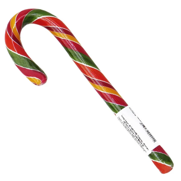 Льодяник Тростинка посох Wonder Sweet Foods Candy Canes Tutti Frutti Natural Color Вандер Світ фруктовий смак 1шт 28г - 1