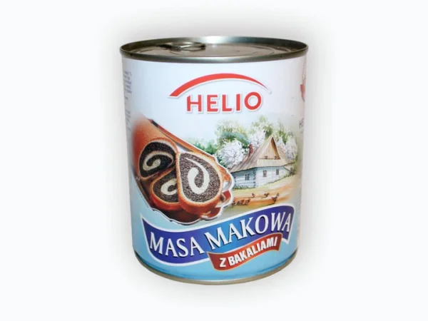 Маса макова з Сухофруктами кулінарна Helio masa Makowa z Bakaliami Геліо для випікання Євробанка 850г - 1