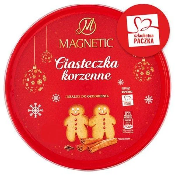 Печиво Фігурки зі Спеціями Magnetic Ciasteczka Korzenne Spice Cookies Магнетік пряне печиво з Корицею Бокс 250г - 1