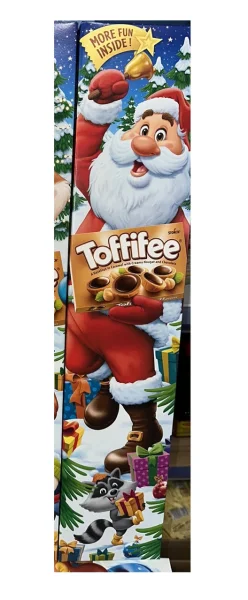 Набір Шоколадні цукерки в коробці та Ігри Новорічні Storck Toffifee Santa&Friends Тофіфе Санта і друзі Висока коробка 3шт 375г - 1