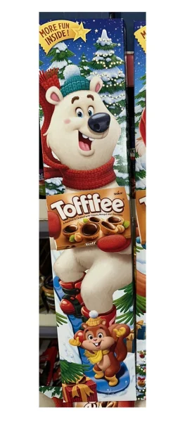Набір Шоколадні цукерки в коробці та Ігри Новорічні Storck Toffifee Santa&Friend Bear Тофіфе Санта і друзі Висока коробка 3шт 375г - 1