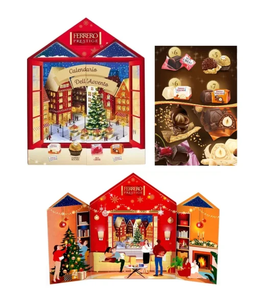 Набір Подарунок Новорічний Адвент календар Ferrero Prestige Collection Advent Calendar Фереро Престіж Преміальні цукерки 239г - 1