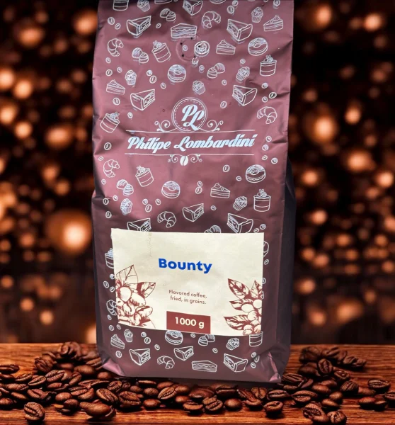 Кава в зернах Philipe Lombardini Bounty Філіп Ломбардіні з ароматом баунті Кокоса мікс робусти та арабіки 1000г - 1