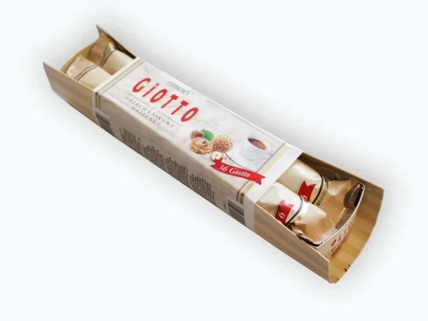 Цукерки Джіотто шоколадні з вафлями Ferrero Giotto Haselnuss Ферреро кульки з лісовими горіхами 36шт 154г - 1