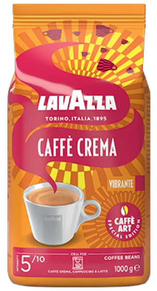 Кава зернова Lavazza Caffe Crema Vibrante Лавацца Крема Вібранте купаж Арабіки та Робусти 1000г - 2