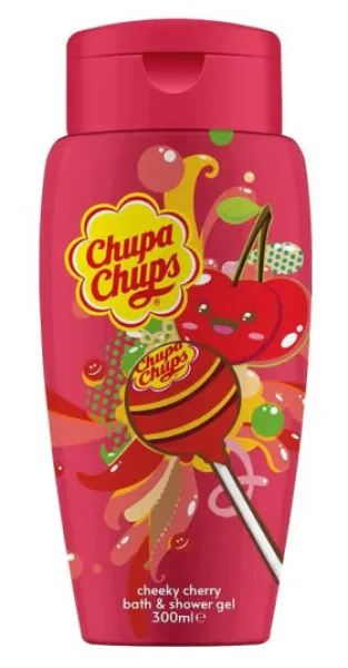 Гель для душу Дитячий Chupa Chups bath and shower Gel Cheeky Cherry Чупа Чупс аромат Зухвала Вишня від Трьох років 300мл - 1