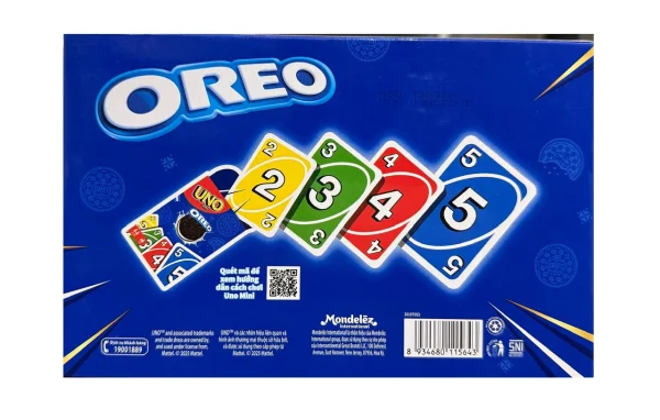 Печиво сендвіч Шоколадне з Картковою Ігрою УНО Oreo Play Pack cards UNO mini Орео подвійне з какао шоколадним кремом 257г - 2