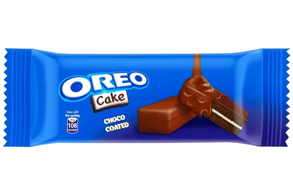 Кекс сендвіч Шоколадний Oreo Choco Coated Cake mini Орео подвійний бісквіт з молочним кремом 24г - 1