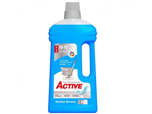 Засіб очисний для миття Підлог та Стін Active Floor&Wall Cleaner Marine Breeze Актів Морський бриз Рідина Каністра 1000мл - 1