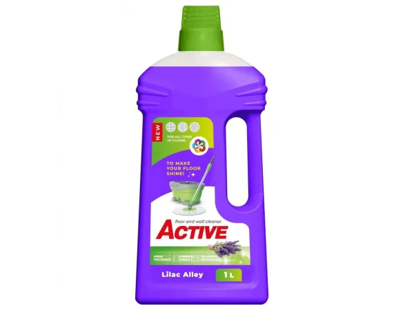 Засіб очисний для миття Підлог та Стін Active Floor&Wall Cleaner Lilac Alley Актів аромат Бузок Рідина Каністра 1000мл - 1