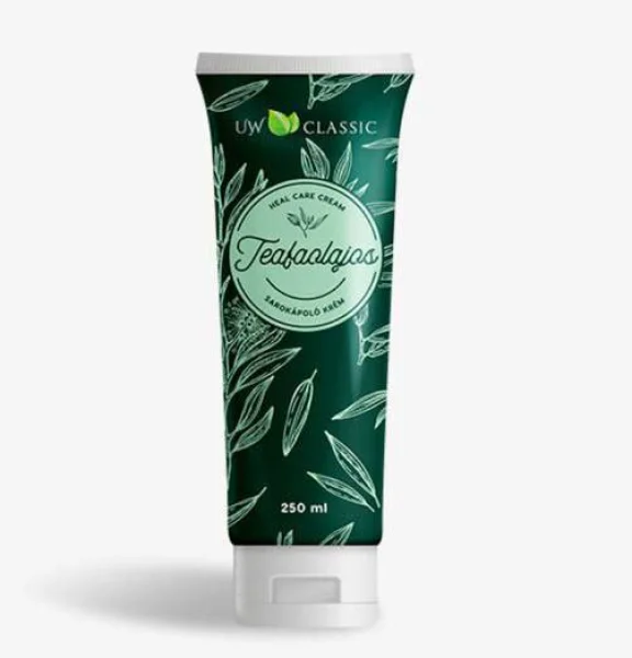 Крем для Шкіри та ніг Загоюючий UW Tea Tree Classic Heal Care Cream ЮВ класичний для догляду за Шкірою Чайне дерево Тюбик 250мл - 1