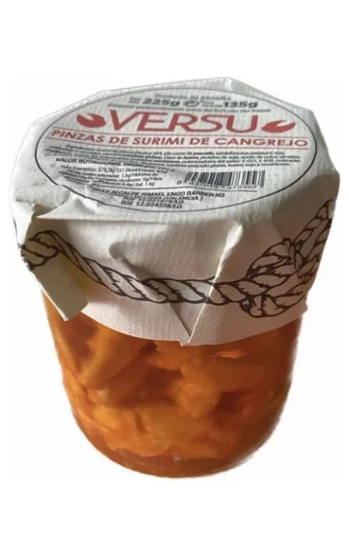 Клешні Краба із сурімі Versu Pinzas de Surimi de Cangrejo Версу в олії Банка 225г - 1