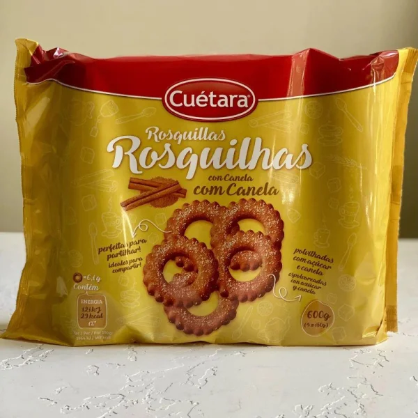 Печиво з корицею Кільця Cuetara Rosquillas con Canela Куетара з цукровою крошкою Пакет 600г - 1