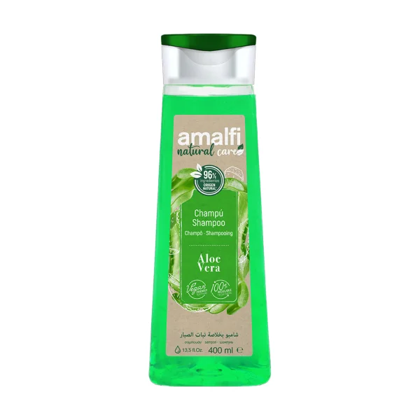 Шампунь для Волосся щоденний Amalfi Natural Care Aloe Vera 96% Origen Амалфі зволоження та відновлення Алое Вера 400мл - 1