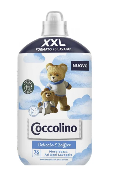 Ополіскувач Кондиціонер для білизни Coccolino Fresh XXL Delicato e Soffice Коколіно Делікатний Ніжний тя мякий 76прань 1750мл - 1