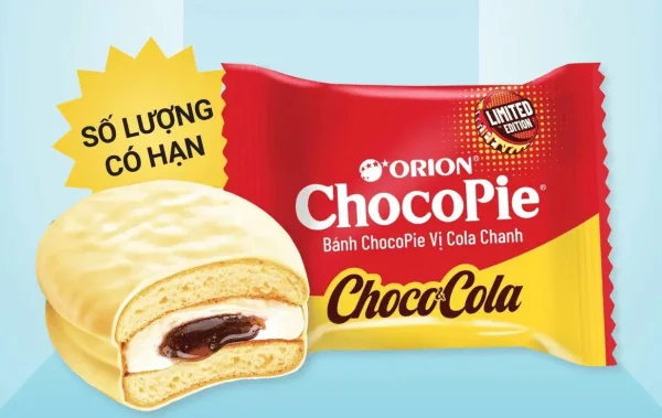 Печиво сендвіч Крем та Кола Orion ChocoPie Choco&Cola Limited Оріон ШокоПай бісквітне з вершковим кремом Коробка 12шт 360г - 2