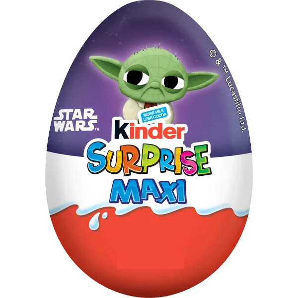Шоколадне яйце з Іграшкою Kinder Surprise Star Wars LucasFilm Yoda Кіндер Сюрпрайз Стар ворс фільм Зоряні Війни Йода 20г - 1