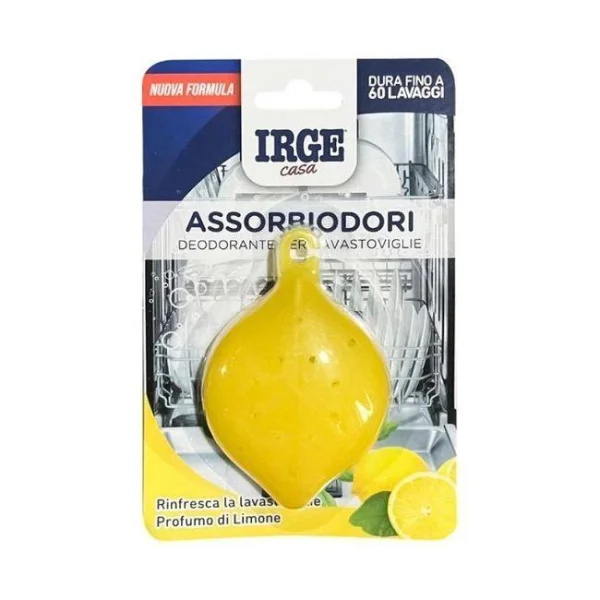 Поглинач запахів та Ароматизатор Посудомийних машин Irge casa Assorriodori Deodorante Limono Ірге дезодорант Лимон 60циклів - 1