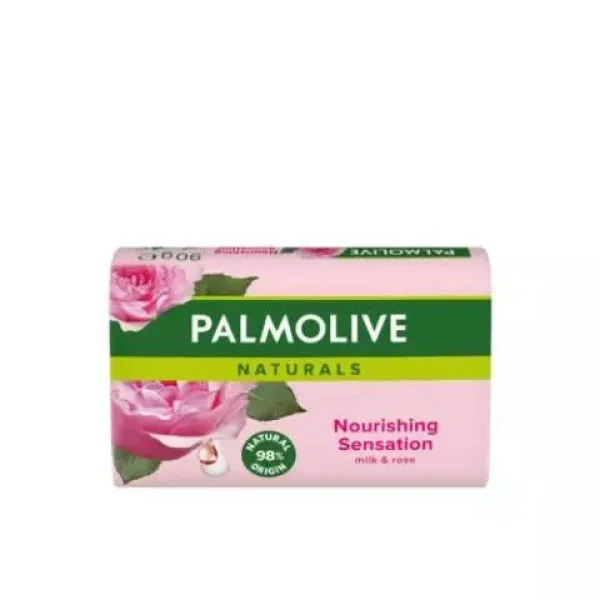 Мило для Тіла Palmolive Naturals Nourishing Sensation Natural 98 Origin Milk&Rose Палмолів щоденне Молоко з Трояндами Кускове 90г - 1