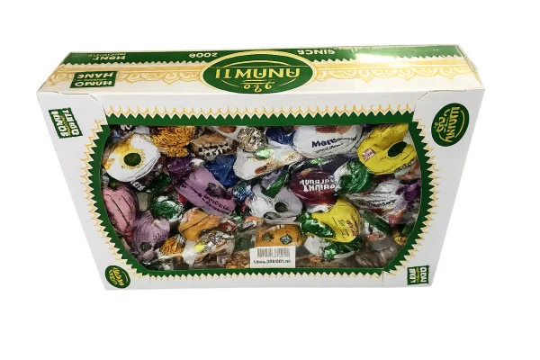 Набір Цукерки асорті з Сухофруктами та горіхами Amanti Hand Made Candy Sweets Mix Аманті Мікс в обгортках Коробка 1000г - 1