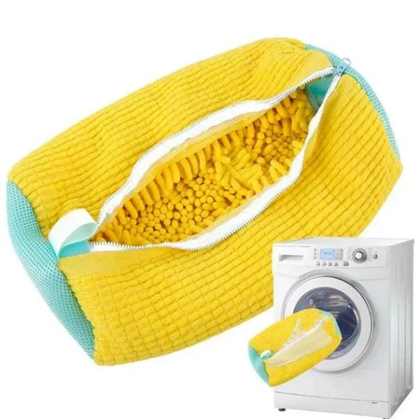 Сумка-мішок для Прання Взуття в пральних машинах UngShop Washing Bag Microfibre Мікрофібра з блискавкою застібкою 1шт - 1