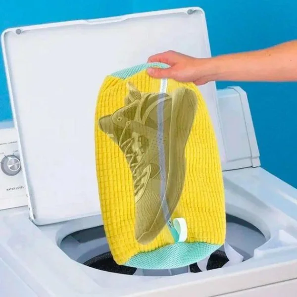 Сумка-мішок для Прання Взуття в пральних машинах UngShop Washing Bag Microfibre Мікрофібра з блискавкою застібкою 1шт - 2