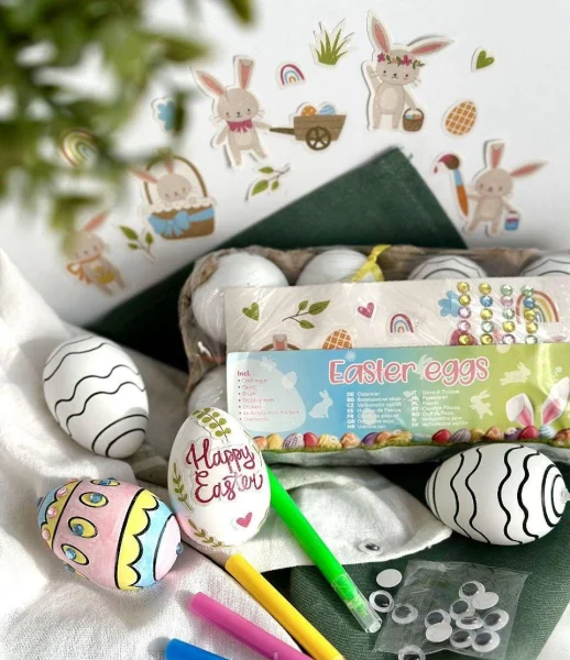 Набір для Творчості Пасхальний для Створення Великодніх яєць Via Chasse made Happy Easter Kit Дитячий від 3 років 7 предметів - 1