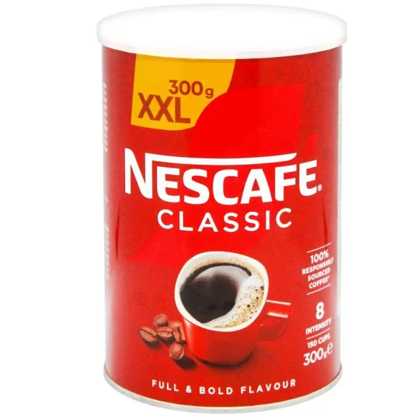 Кава розчинна Nescafe Classic Full&Bold Flavour 8 Intensity XXL Нескафе Класік Інтенсивний 150 порцій Банка з кришкою 300г - 1