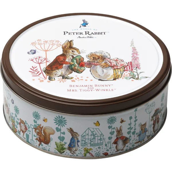 Печиво Cвяткове Jacobsens Bakery Peter Rabbit Benjamin Bunny&Mrs Tiggy-Winkle Brown Кролик Пітер з шоколадною крихтою жб Бокс 150г - 1