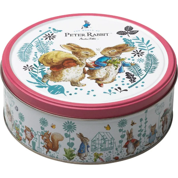 Печиво Cвяткове Jacobsens Bakery Peter Rabbit Benjamin Bunny Friends Red Кролик Пітер з шоколадною крихтою жб Бокс 150г - 1