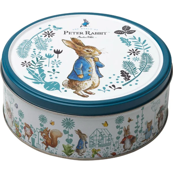 Печиво Cвяткове Jacobsens Bakery Peter Rabbit Benjamin Bunny Blue Кролик Пітер з шоколадною крихтою жб Бокс 150г - 1