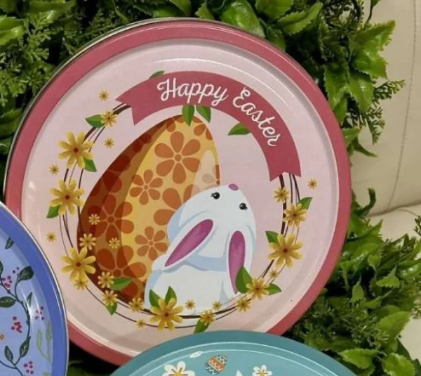 Печиво Cвяткове Jacobsens Bakery Happy Easter Time Tiny Little Bunny Mix Якобсенс мікс з шоколадною крихтою жб Бокс 340г - 1
