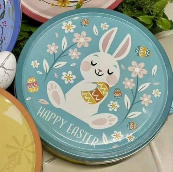 Печиво Cвяткове Jacobsens Bakery Happy Easter Time Funny Little Bunny Mix Якобсенс мікс з шоколадною крихтою жб Бокс 340г - 1